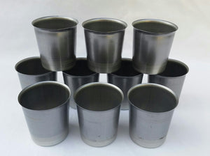 10 Round Votive Candle Mold NEW Seamless Metal Candles
