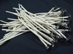 100 - 6" Candle Wicks #870 - for large pillars or containers with hard to burn waxes